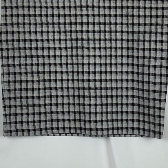 J Jill Black, Gray & Tan Plaid OfficeCore Career Pencil Skirt NWT Size SP - Picture 3 of 12